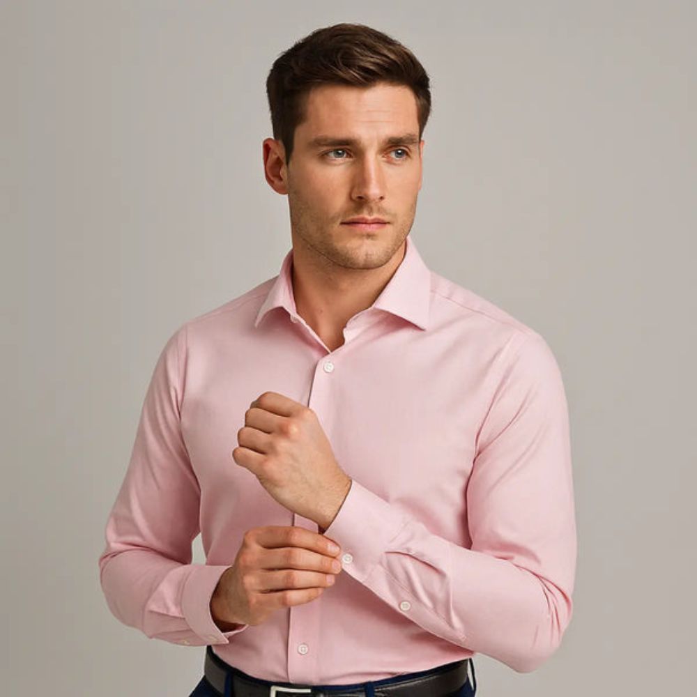 Camisa ajustada antiarrugas