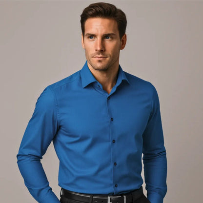 Camisa ajustada antiarrugas