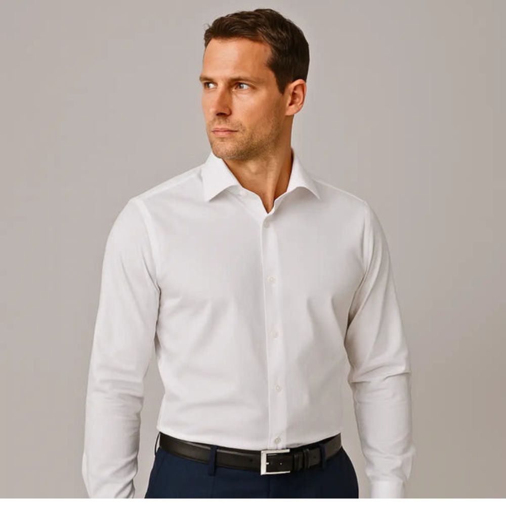 Camisa ajustada antiarrugas