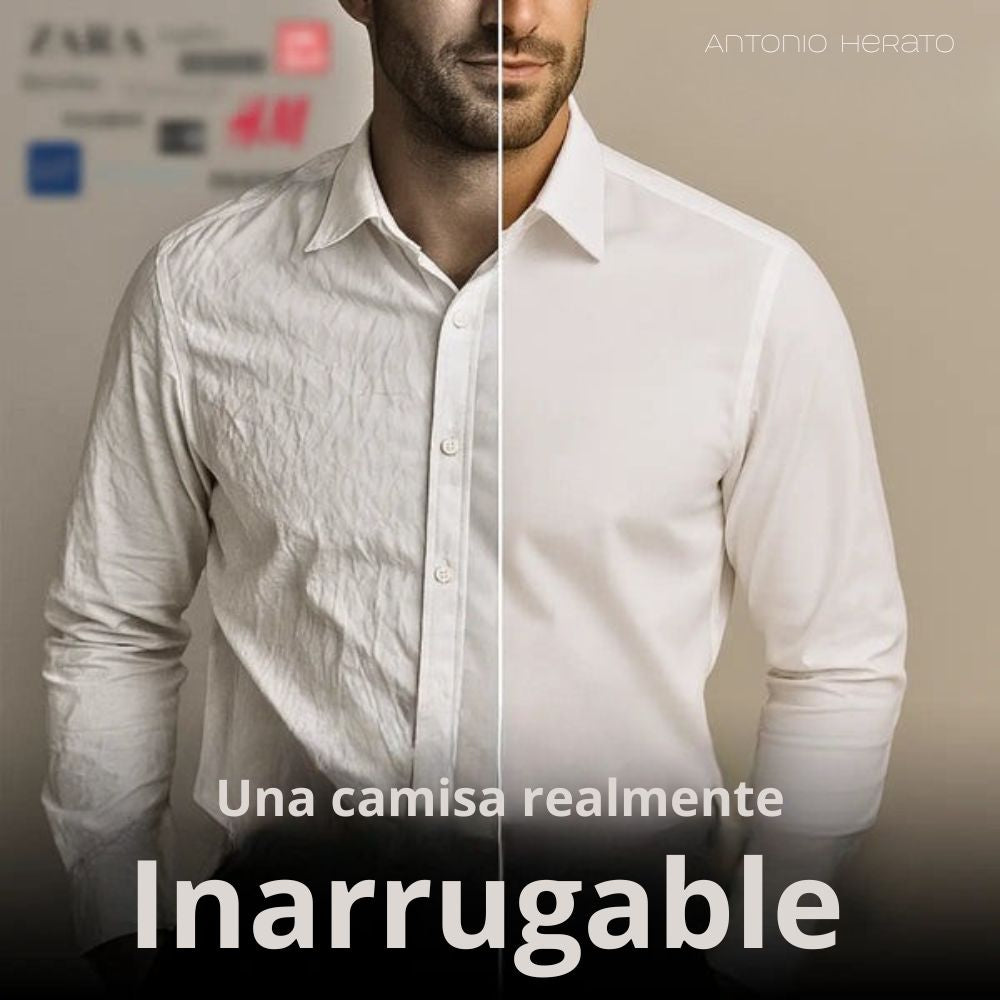Camisa ajustada antiarrugas