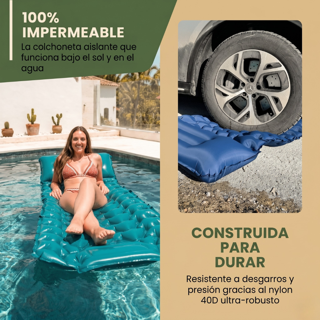 Colchoneta ultraligera y compacta – perfecta para llevar a cualquier parte
