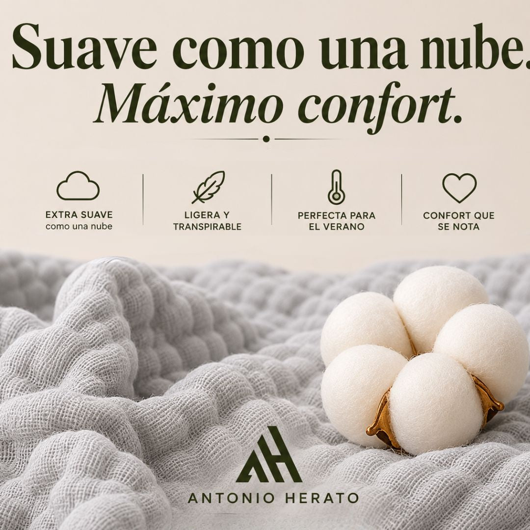 Manta de muselina de algodón Premium