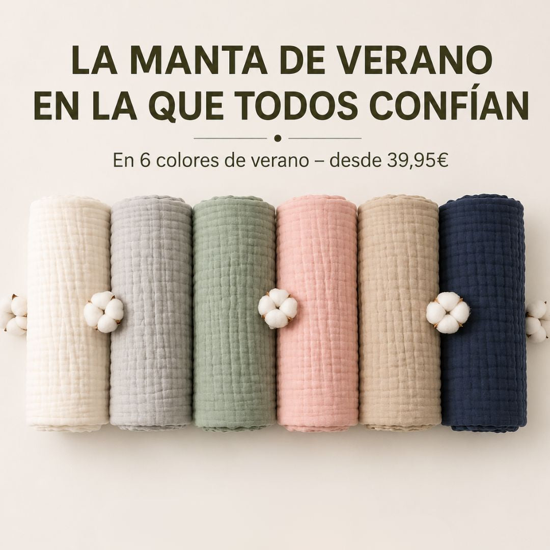 Manta de muselina de algodón Premium