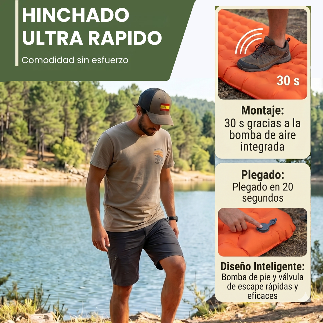 Colchoneta ultraligera y compacta – perfecta para llevar a cualquier parte