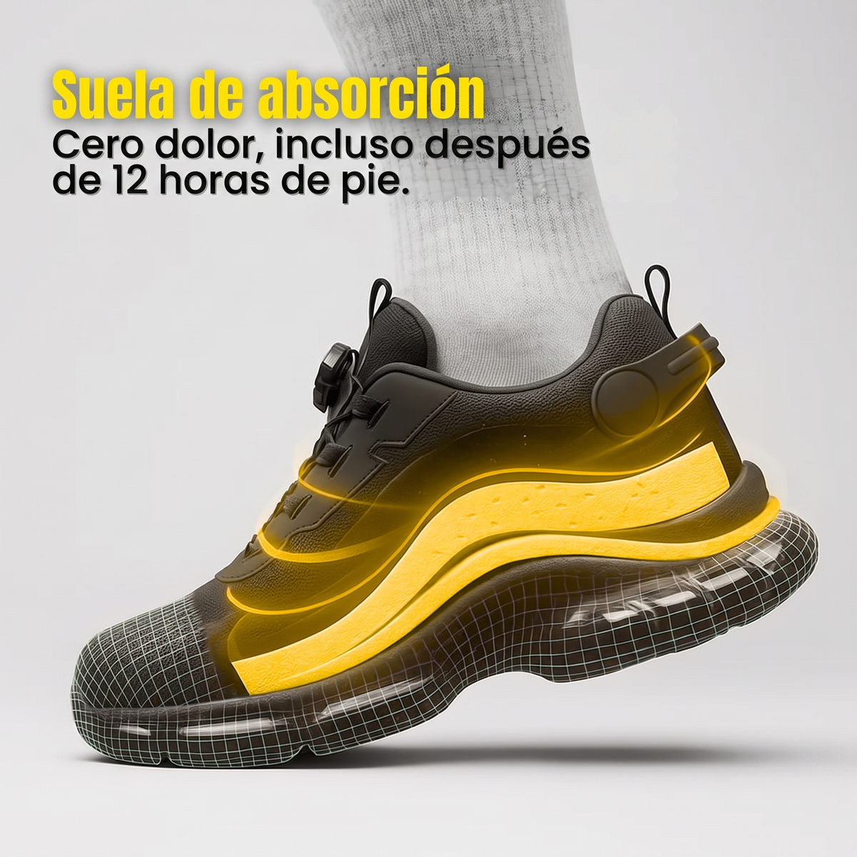 Suela de absorción - cero dolor