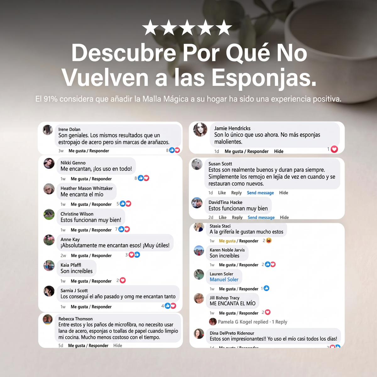 Opiniones de clientes en Facebook