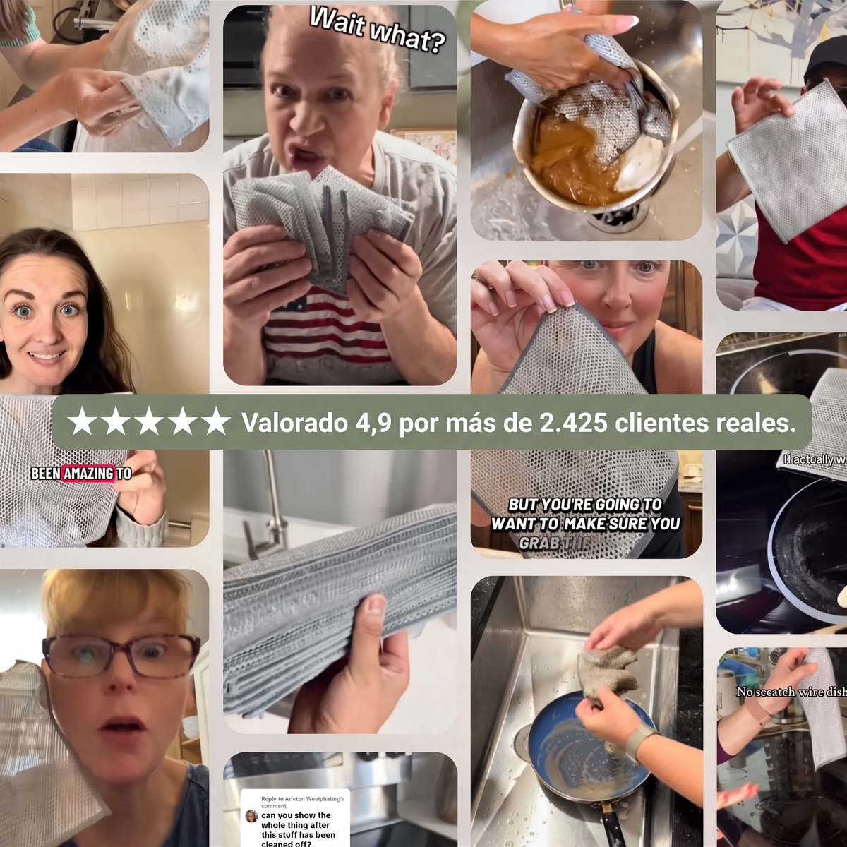 Valorado 4,9 por más de 2.425 clientes reales